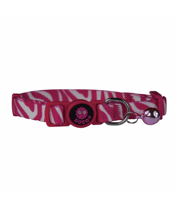 DOCO LOCO Cat Collar Pattern Printed (DCAT002)[Texture - Pink Zebra]