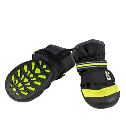 Duvo+ Gear Dog Shoes 4St - L - 7.6X9.8cm Black