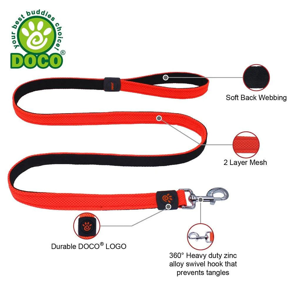 DOCO Puffy Air Leash 4ft Medium/Large -2.5 x 120cm-Turquoise