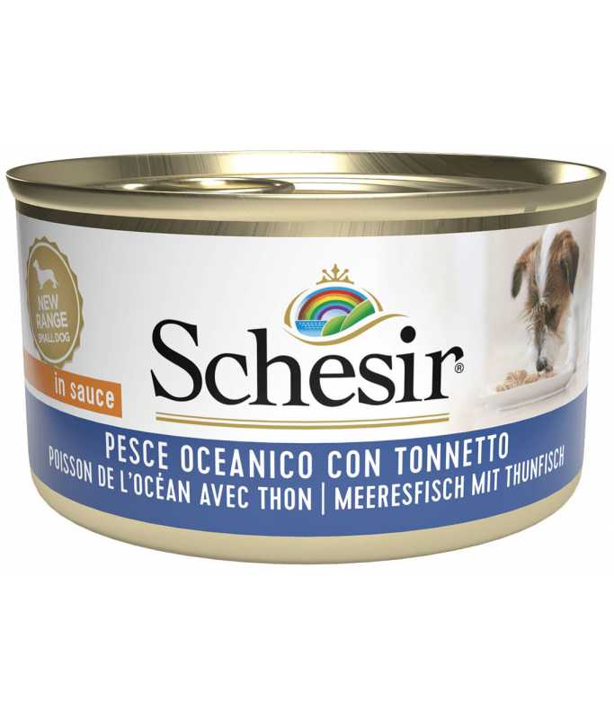 Schesir Dog Wet Food Can-Ocean Fish with Tuna- (Min Order 7x85g