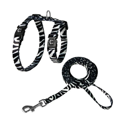 DOCO LOCO Cat Harness + Leash Combo - Printed Pattern 6ft (DCAT202+2072)[Size - XS, Color - Q1]