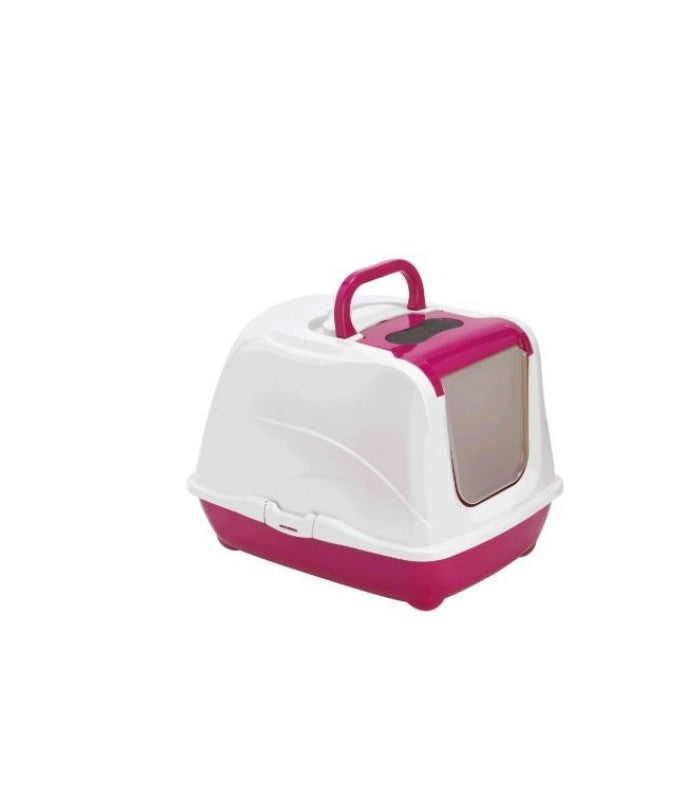 Moderna Flip Cat-Litter Box Large-50.2 x 38.8 x 37.7 cm-Pink