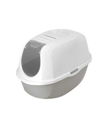 Moderna Smart Cat Litter Box - (Recycled) P4  L 54.5 x W 39.1 x H 40.3 cm[Color - Warm Grey]