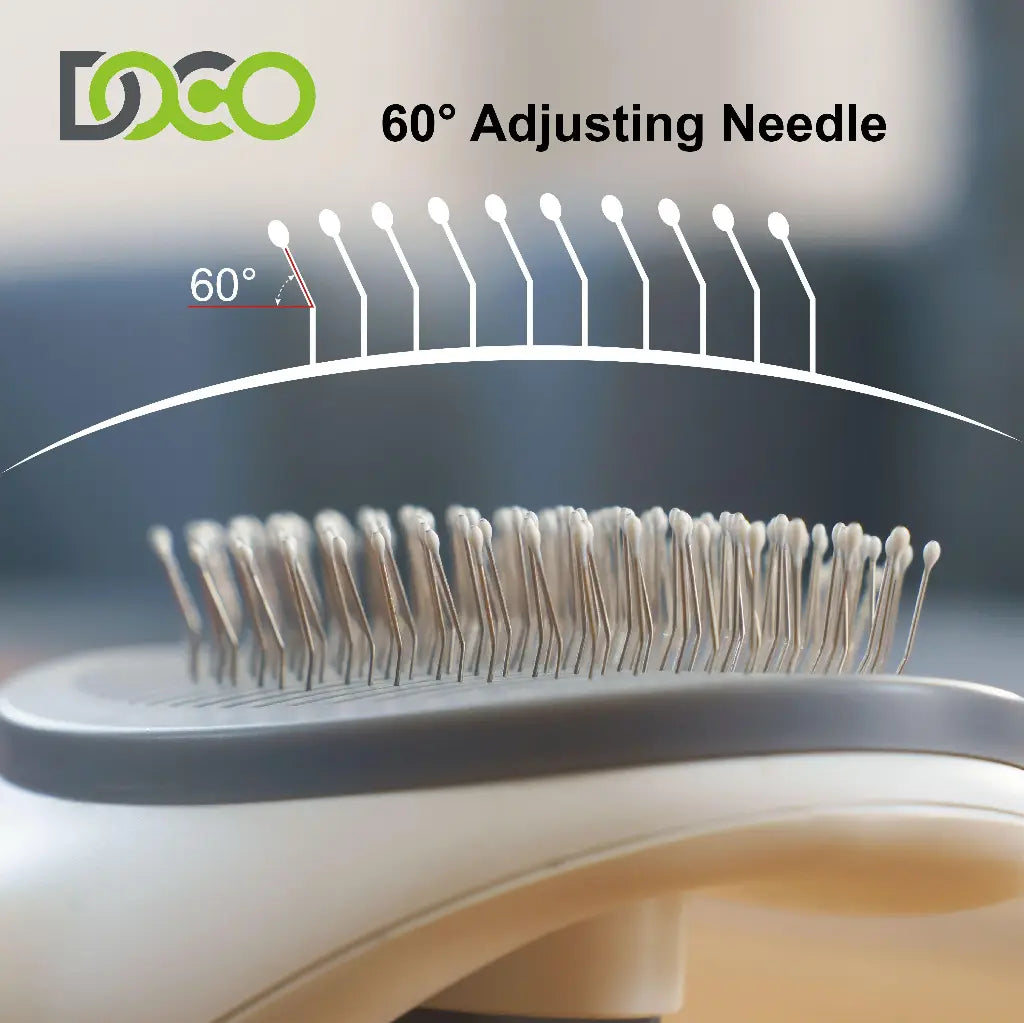 DOCO Hair Removal Pet Brush 19.5 x 10.5 x 5.5cm-Grey