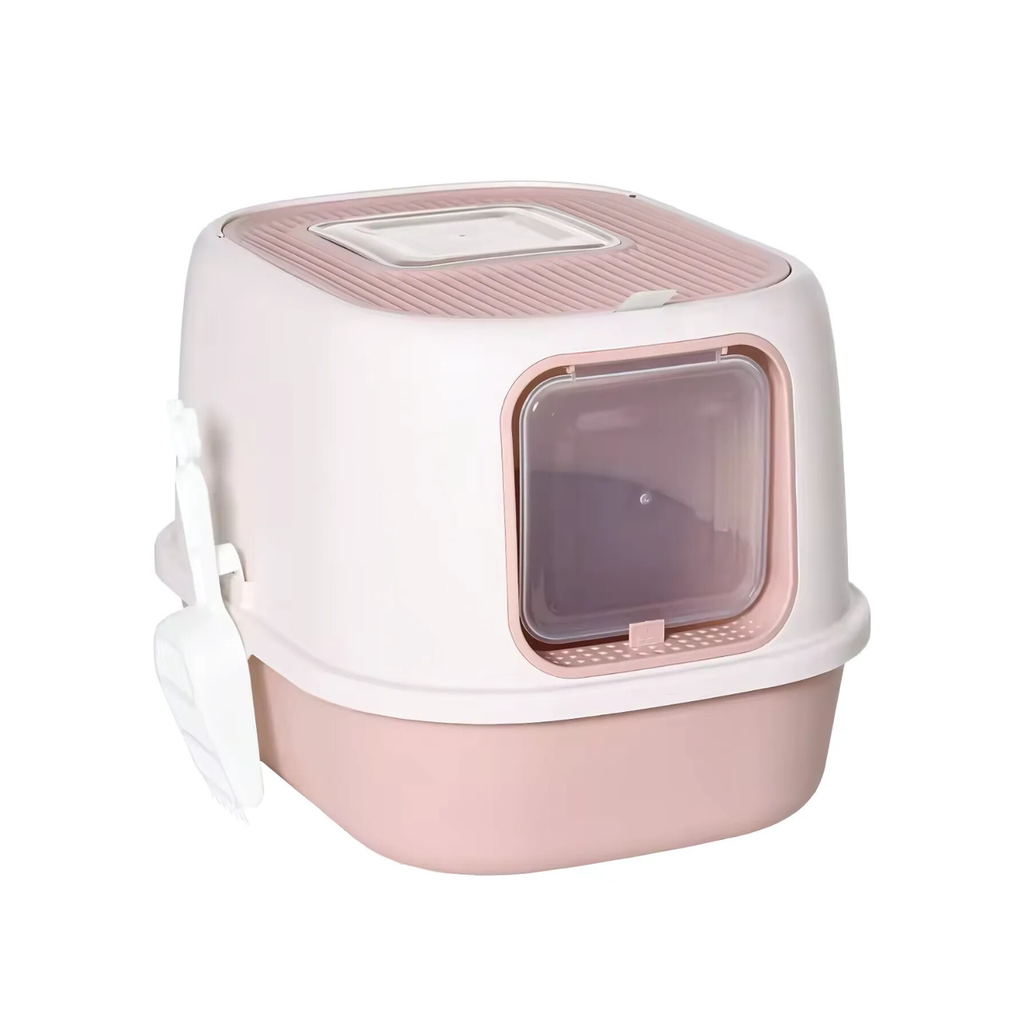 Pado Open Top Cat Litter Box 40*39*52cm-Pink