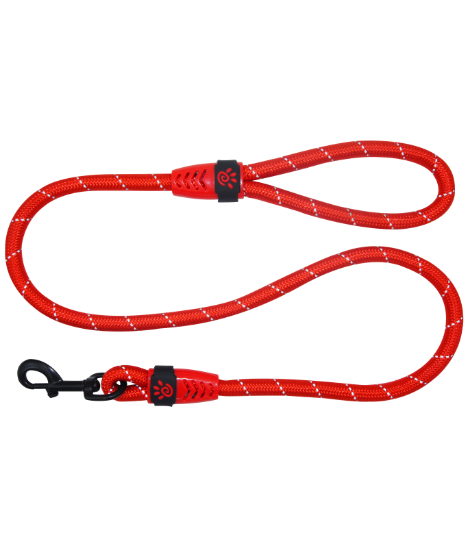 Doco Reflective Rope Leash Ver.2 ÃƒËœ8mm x 150cm  [Color - Maroon, Size - S]