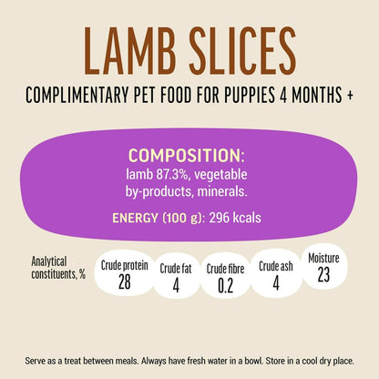 Dog Fest Lamb Slices For Puppies - 90g (3.17oz)[Weight - 90g]
