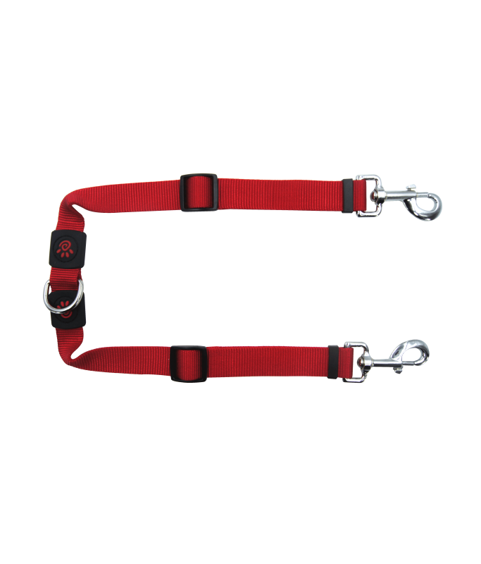 DOCOÂ® Signature Coupler Nylon Dog Leash - Adjustable Length (DCSX2)[Color - Maroon, Size - S]