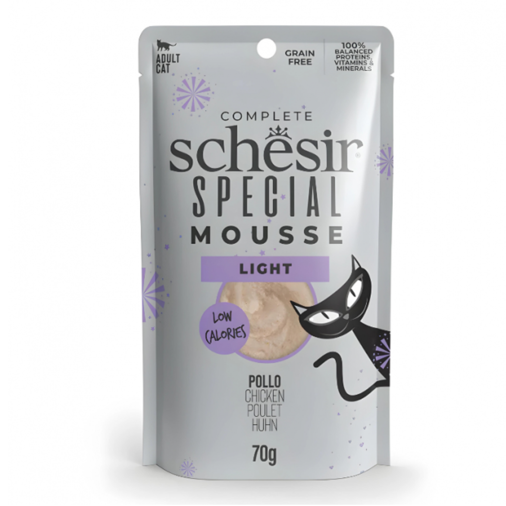 Schesir Special Mousse (Light) For Cat - Chicken 6x70g