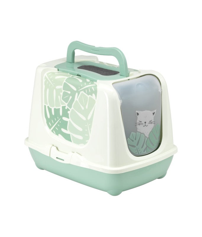 Moderna Trendy Cat-Litter box[Color - Green, Size - XL]