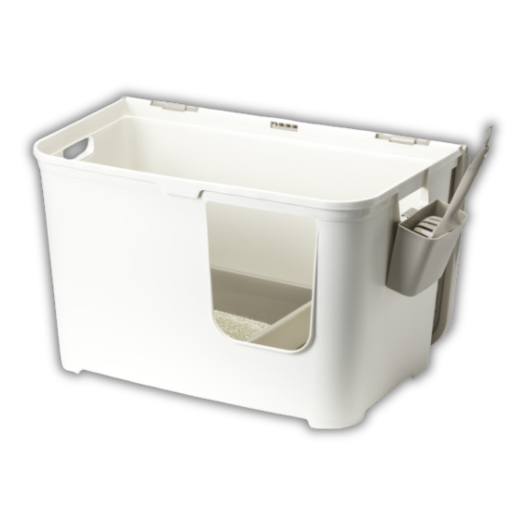 Moderna Casetta Camelia Revolutionary Litter Box- Soft White, L 75.7 x W 45 x H 45 cm