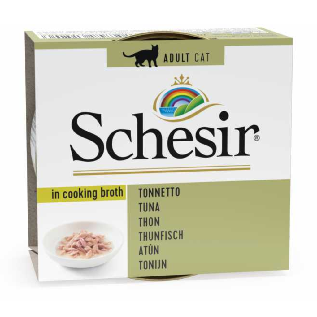 Schesir Cat Can Broth-Wet Food Tuna- (Min Order 70g - 14pcs)[Weight - 70g]