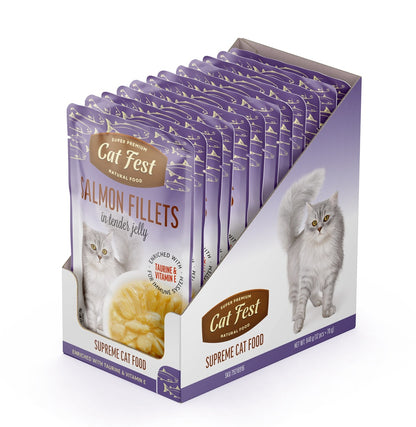 Cat Fest Salmon Fillets In Tender Jelly For Cats 70g
