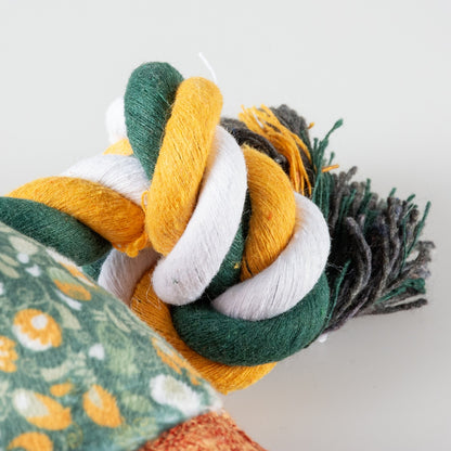 Duvo+ Plush Elephant Retro Green - Dog Toy  24x11x5cm