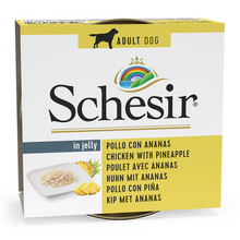 Schesir Dog Wet Food in Jelly Can-Chicken With Pineapple 5x150g