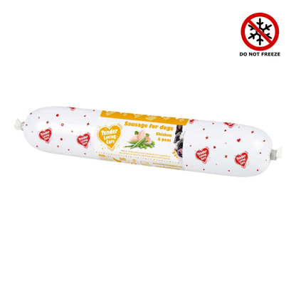 Duvo+ Sausage For Dogs - 400g [Chicken & Peas]