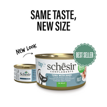 Schesir Complements Cat Wet Food  in Jelly Can- Tuna With Hake 6x70g