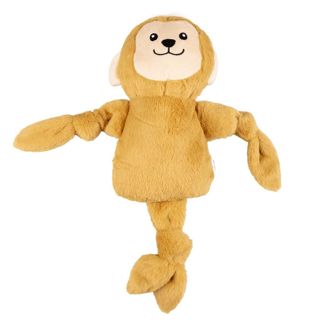 Duvo+ Plush Pawbies Monkey Crackle Dog Toy 23x9x33cm - Brown