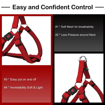 DOCO Puffy Air Step- In Harness Medium-2.5 x 53-77cm-Rasberry pink