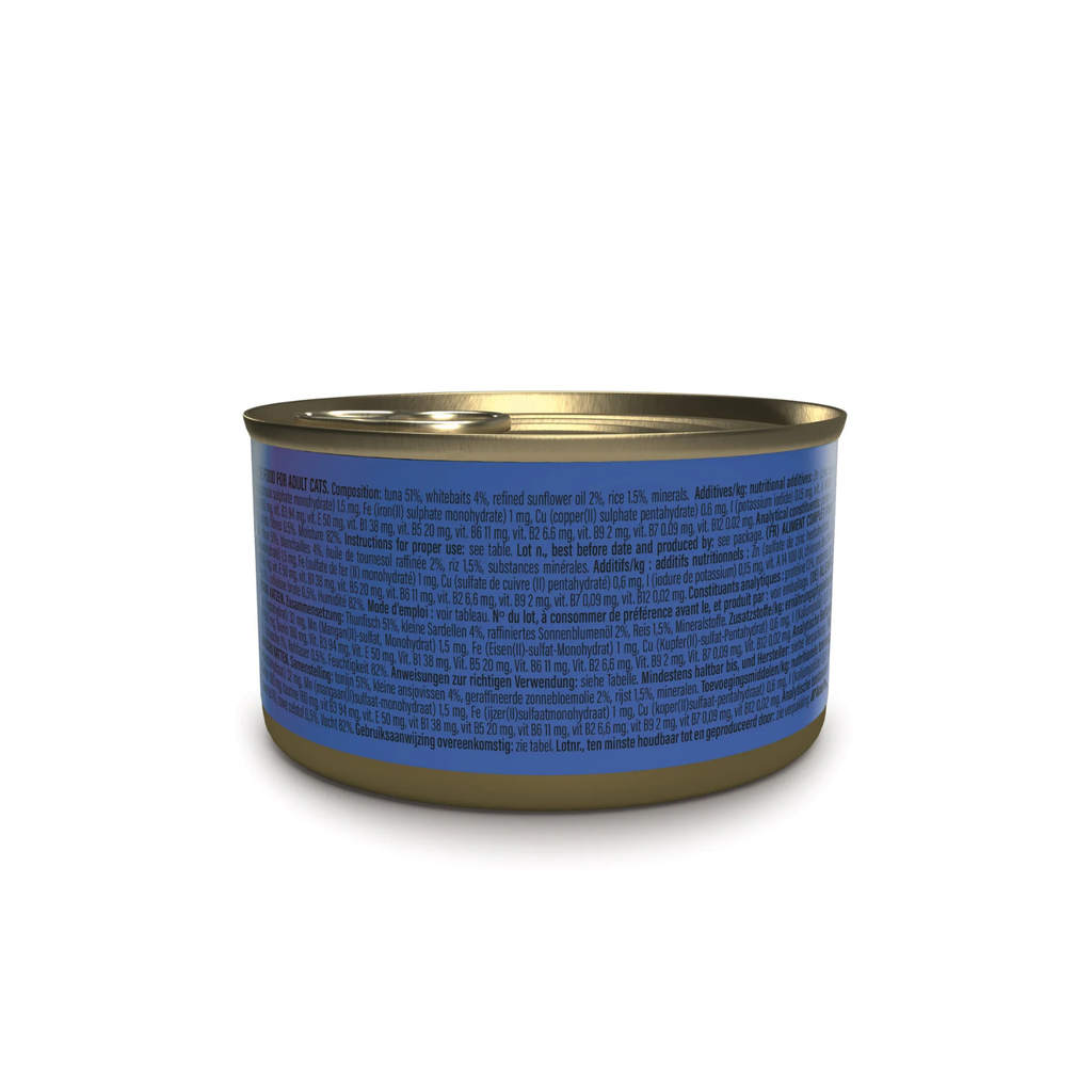 Schesir Complete & Balanced Nutrition Wet Cat Food in Jelly Can- Tuna With Whitebait 85g
