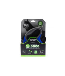 Doco All Day Adventure Retractable Leash[Color - Blue, Size - L]