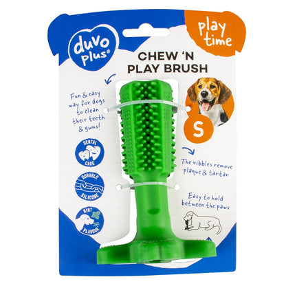 Duvo+ Chew 'n Play Brush,Green[Size - S]