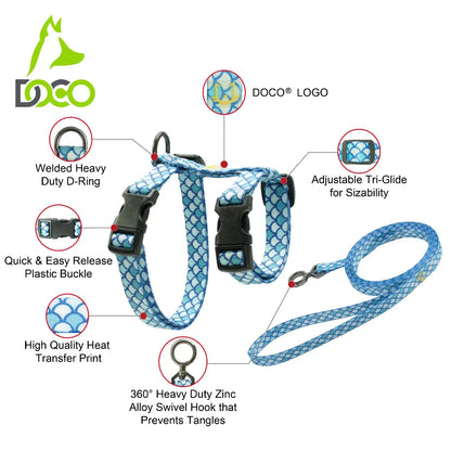 DOCO Heat Transfer Cat/Dog Harness C3XS [Neck1x19-27cm; Chest1x28.5-46cm]