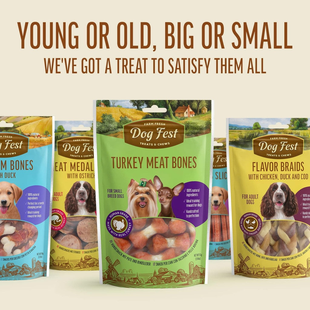 Dog Fest Duck Fillet Strips For Mini-Dogs - 55g (1.94oz)[Weight - 55g]