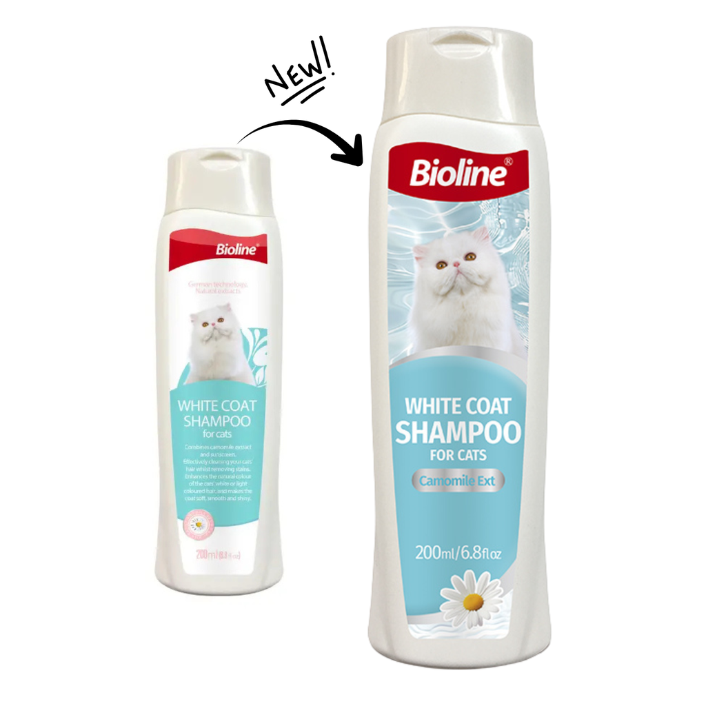 Bioline White Coat Shampoo For Cat-200ml [MOQ 3PCS]