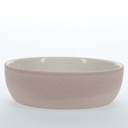 Duvo+ Feeding Bowl-Stone-Sandy coral S - 380ml - 14x14x4cm Pink