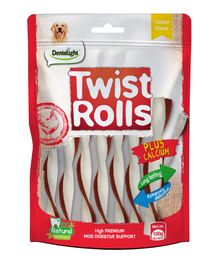 Dentalight 5" Twist Rolls Small Dog Treats 100g - Chicken Flavour