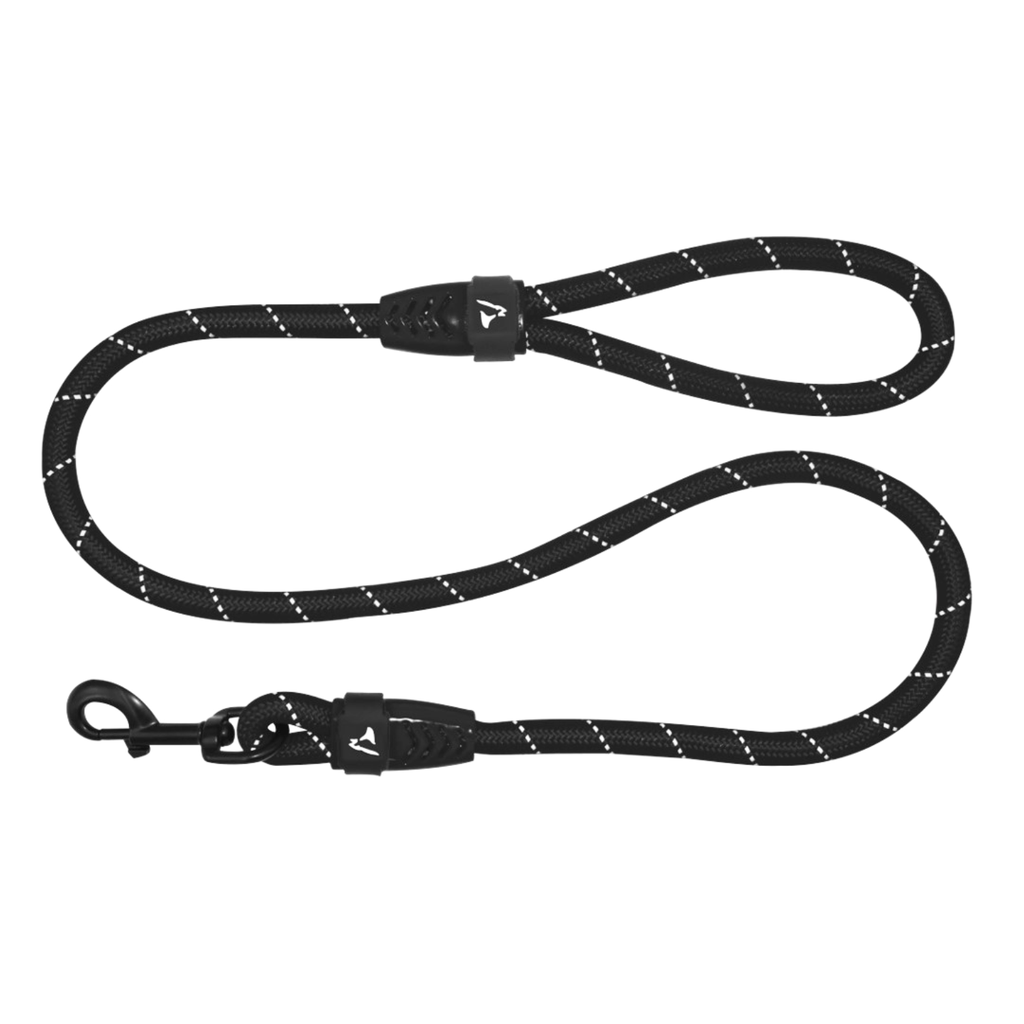 Doco Reflective Rope Leash With Plastic Encased Handle Loop Ver.9 Ã˜13mm x 180cm [Color - Black, Size-L]