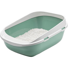 Moderna Mega Step-Cat Litter Tray 65.6 x 48.2 x 28.5 cm-Green