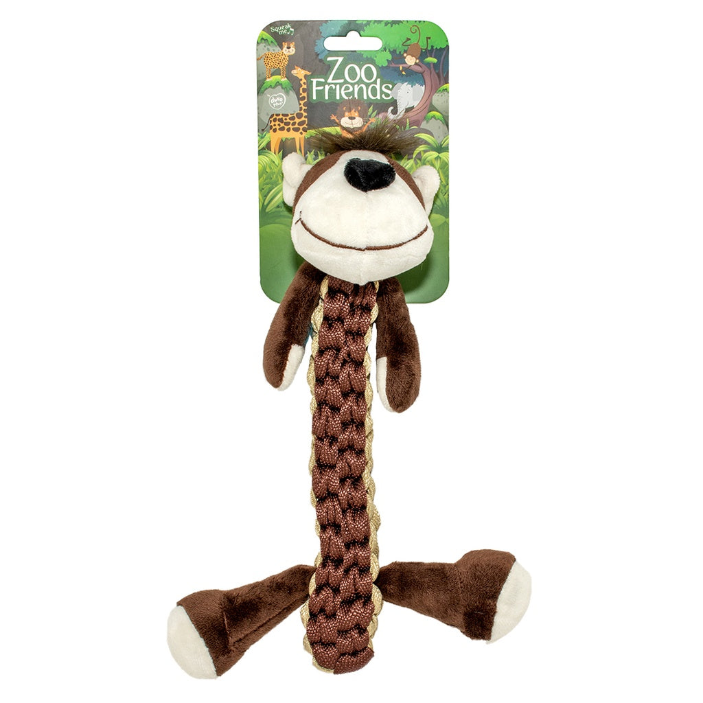 Duvo+ Zoo Friends Martin Monkey Stick Brown - Dog Toy 32x22x10cm