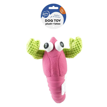 Duvo+ Plush & Latex Lobster 24x18.5x6.5cm purple/green
