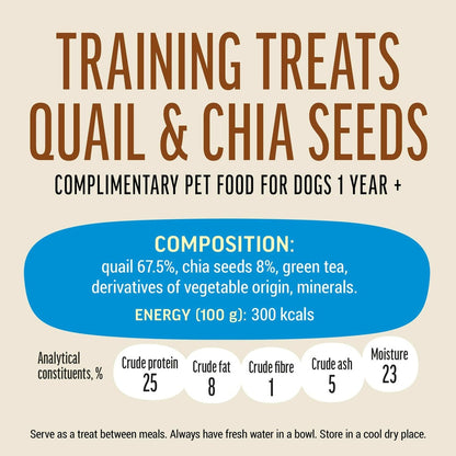 Dog Fest Training Treats Quail & Chia Seeds 90g[Weight - 90g]