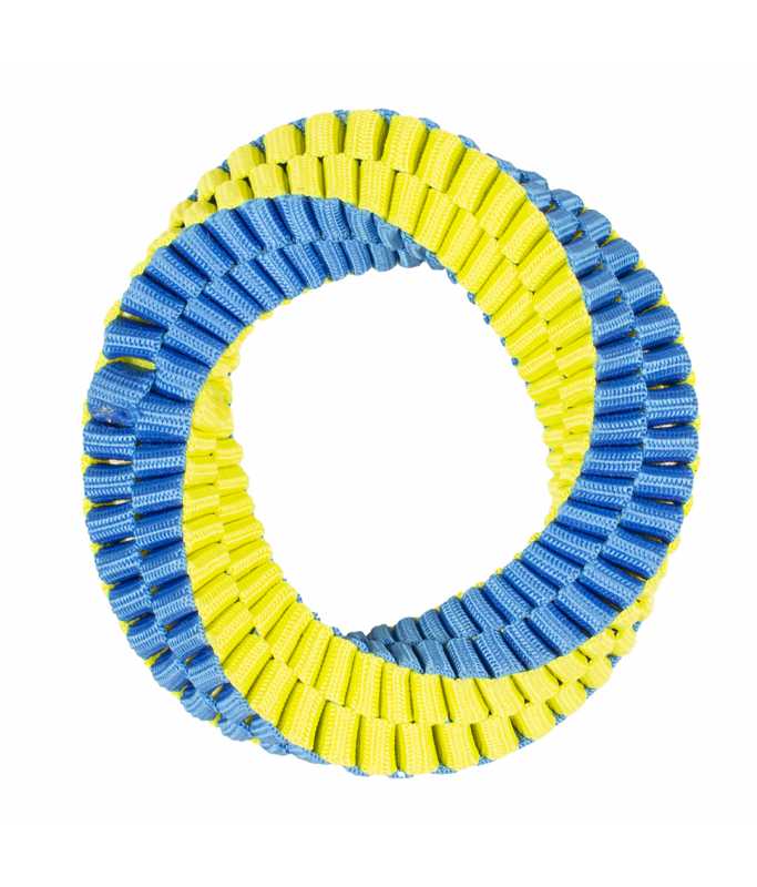 Duvo+ Supa' Nylon Hoop Blue/Yellow - 13x13cm