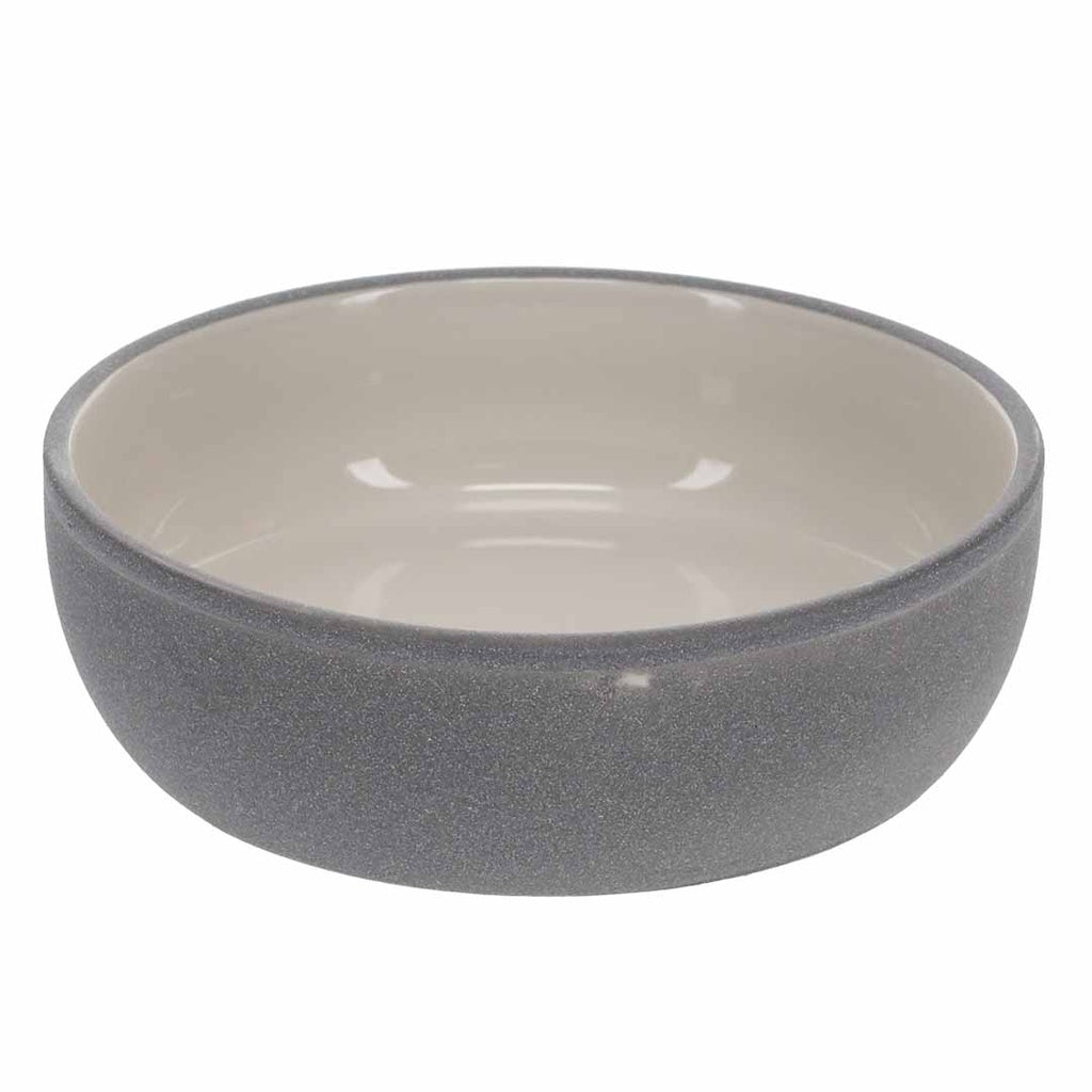 Duvo+ Feeding Bowl-Stone-Sandy ocean M - 950ml - 18x18x6cm Grey-blue