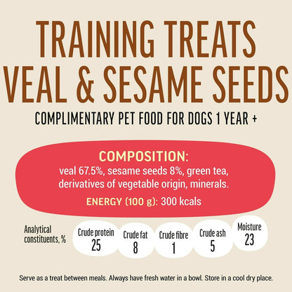 Dog Fest Training Treats Veal & Sesame Seeds 90g[Weight - 90g]
