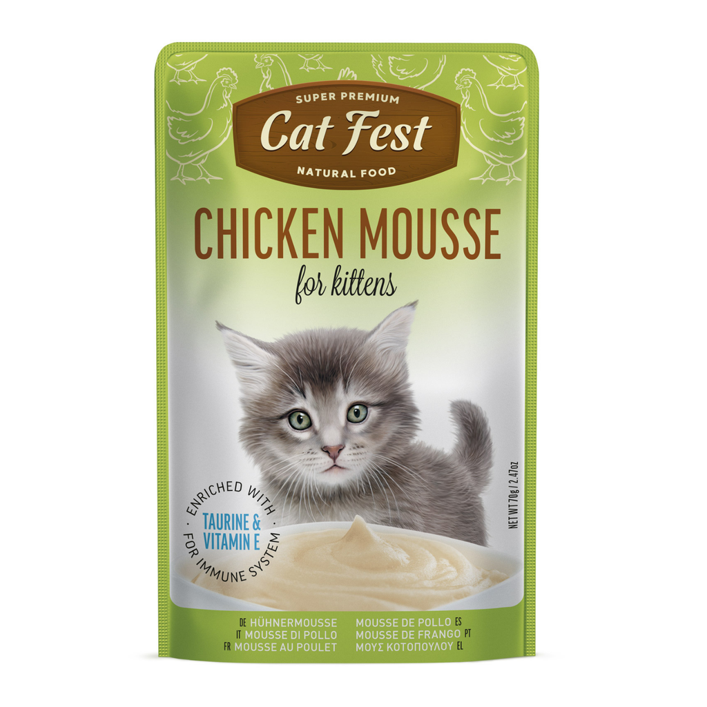 Cat Fest Chicken Mousse For Kittens 70g