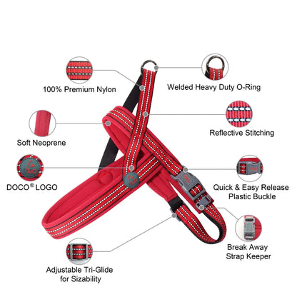 DOCO VARIO Neoprene Harness-2.0 x 55 58-70 (M)-Rasperry Pink