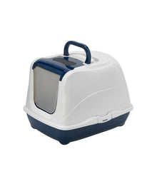 Moderna Flip Cat-Litter Box[Color - Blue, Size - L]