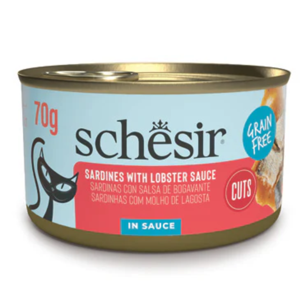 Schesir Grill Wholefood Cat Can Sardines In Lobster Sauce 6x70g
