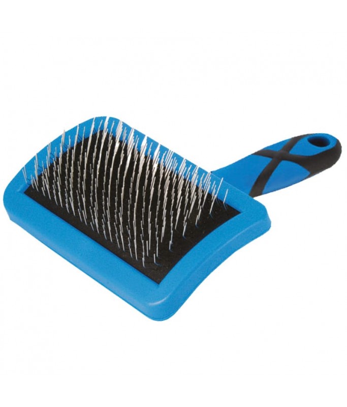 Groom Professional Curved Firm Slicker Brush Medium - 12x5x25 cm