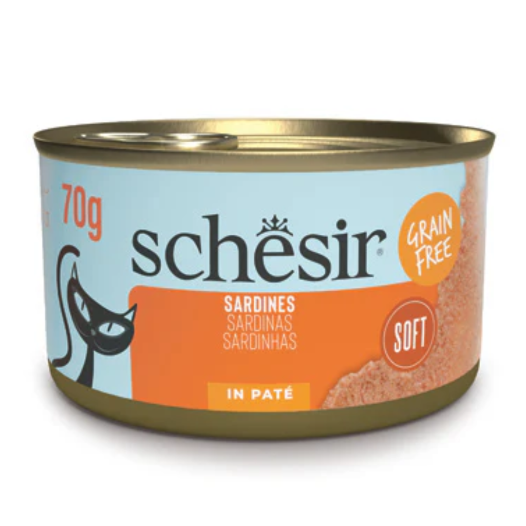 Schesir Grill Pate' Cat Can Sardines 6x70g