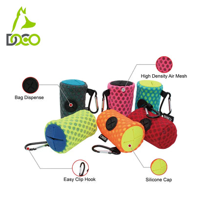 DOCO Poopbag Dispenser 4.5 x 8 cm [Color - Safety Lime, Size - O/S]