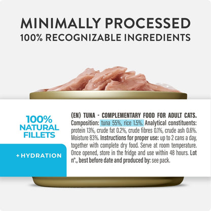 Schesir Complements Cat Wet Food in Jelly Can- Tuna 70g