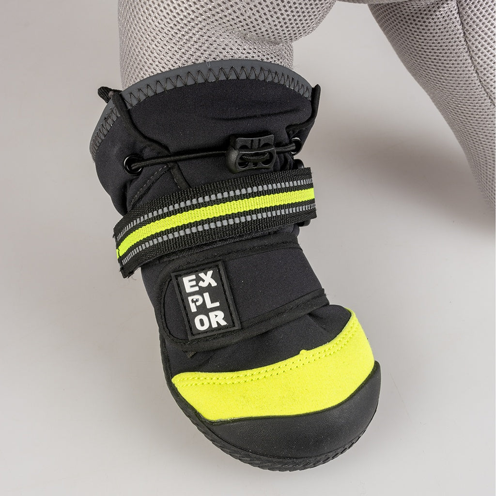 Duvo+ Gear Dog Shoes 4St - M - 6.4X8.9cm Black