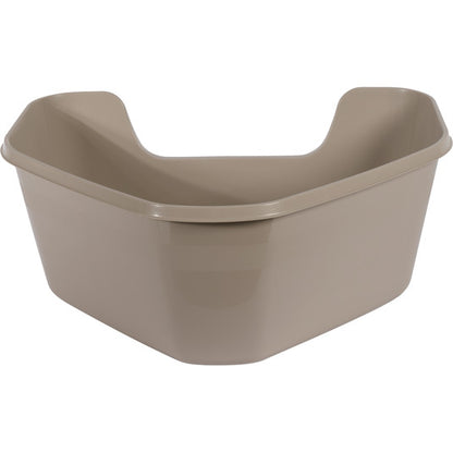 Moderna Hy Fit Cat Litter Box- Warm Grey, L 66 x W 55 x H 25.4 cm