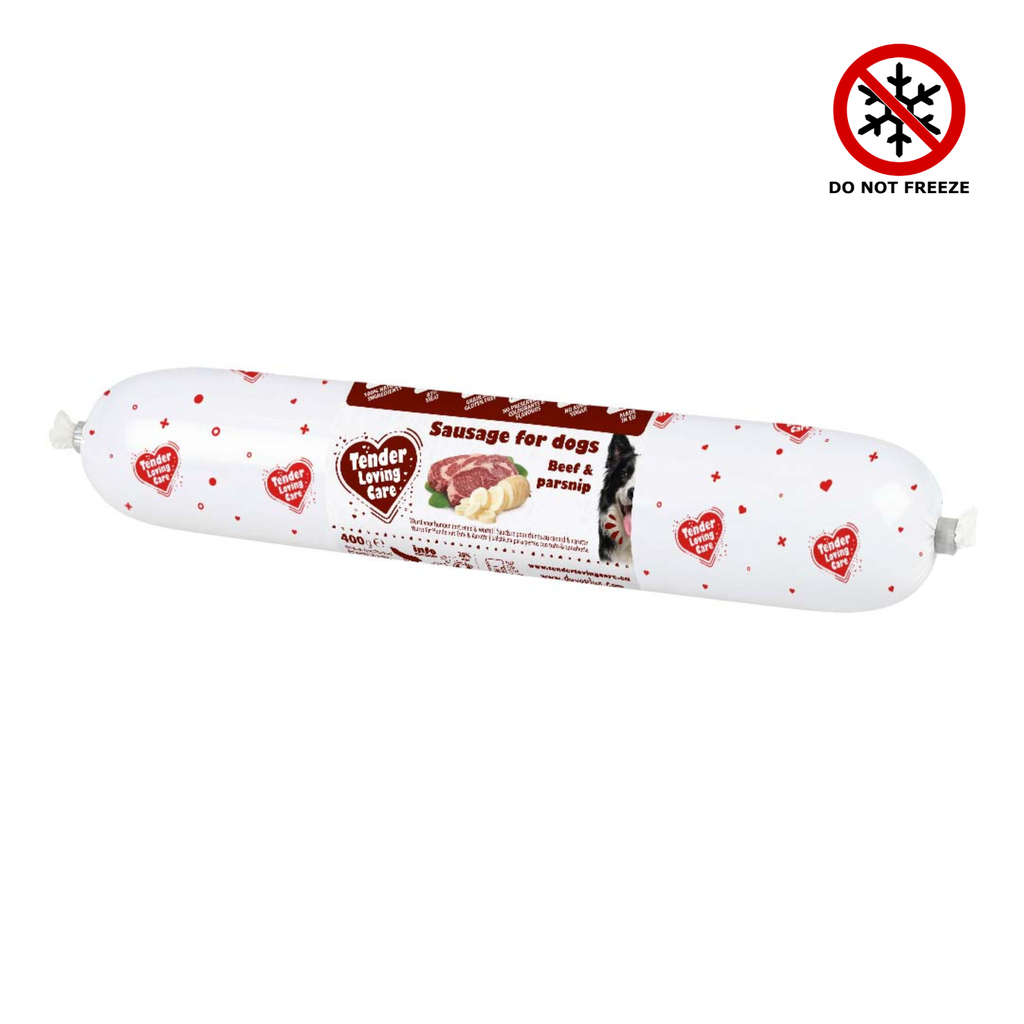 Duvo+ Sausage For Dogs - 400g [Beef & Parsnip]